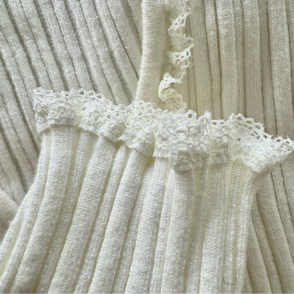 NWT For Love and Lemons Button Up Light Sweater - Picture 2 of 8